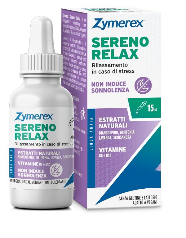 ZYMEREX SERENO RELAX GOCCE 15 ML SENZA GLUTINE SENZA LATTOSIO - Farmadott.it
