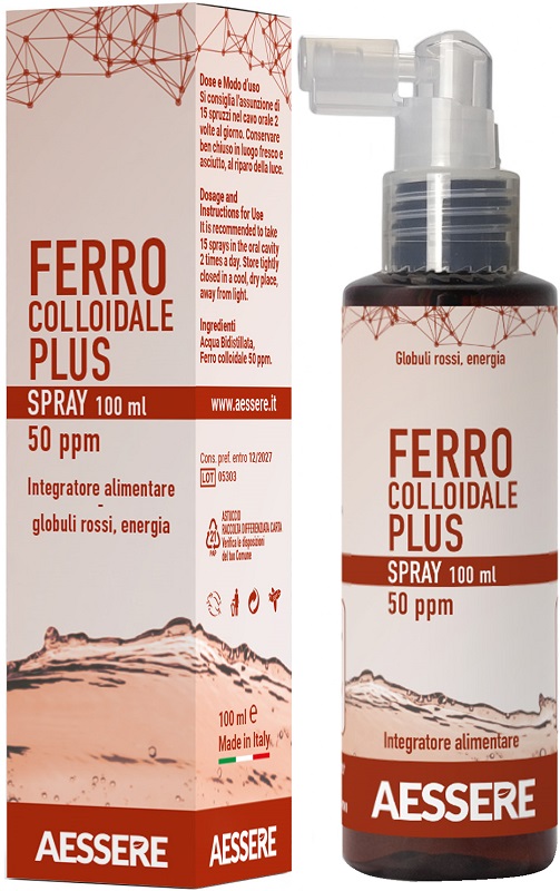 FERRO COLLOIDALE PLUS 50PPM SPRAY 100 ML - Farmadott.it