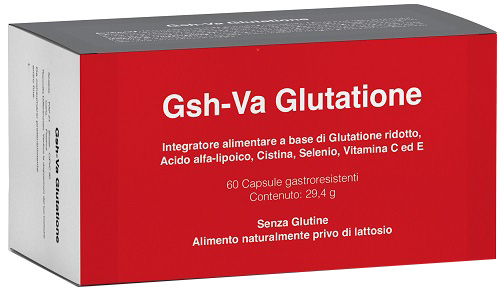 GSH-VA GLUTATIONE 60 CAPSULE ACIDO-RESISTENTI SENZA GLUTINE NATURALMENTE PRIVO DI LATTOSIO - Farmadott.it