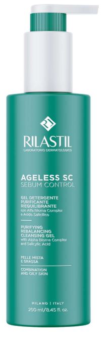 RILASTIL AGELESS SC SEBUM CONTROL GEL DETERGENTE PURIFICANTE RIEQUILIBRANTE 250 ML - Farmadott.it