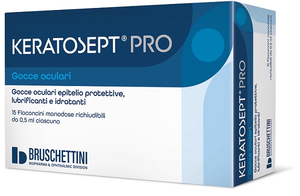 GOCCE OCULARI KERATOSEPT PRO 15 FLACONCINI MONODOSE RICHIUDIBILI DA 0,5 ML - Farmadott.it
