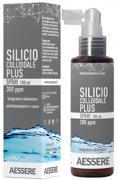 SILICIO COLLOIDALE PLUS SPRAY 300PPM 100 ML - Farmadott.it