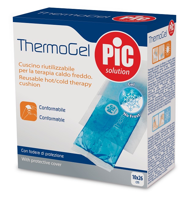 CUSCINO THERMOGEL 10X26 CM TERAPIA CALDO FREDDO CON FODERA ITC - Farmadott.it