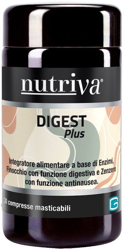 NUTRIVA DIGEST PLUS 30 COMPRESSE MASTICABILI - Farmadott.it