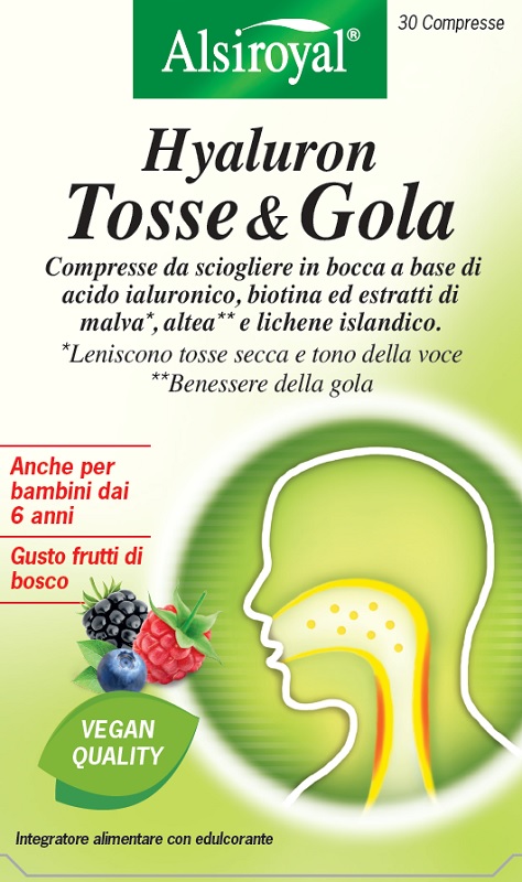 HYALURON TOSSE&GOLA 30 COMPRESSE - Farmadott.it