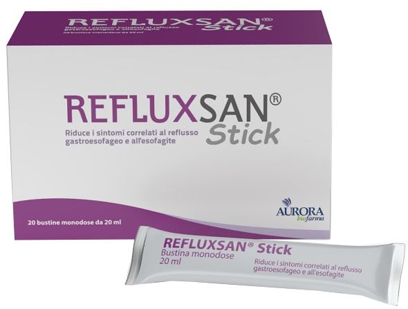 REFLUXSAN STICK 20 BUSTINE MONODOSE DA 20 ML SENZA GLUTINE SENZA LATTOSIO - Farmadott.it