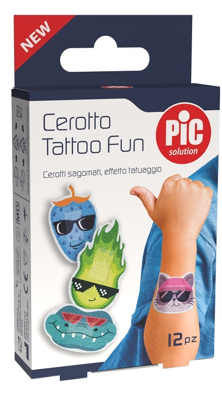 PIC SOLUTION CEROTTO TATTOO FUN 12 PEZZI - Farmadott.it