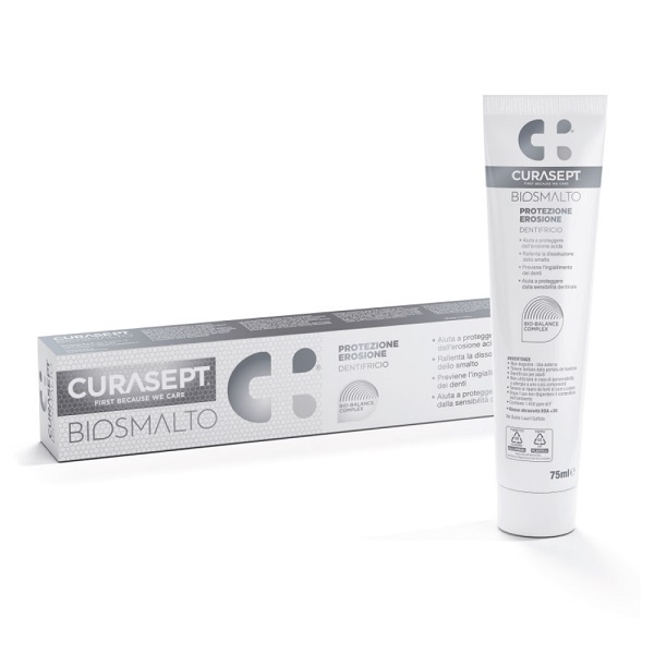 CURASEPT BIOSMALTO PROTEZIONE EROSIONE DENTIFRICIO 75 ML - Farmadott.it