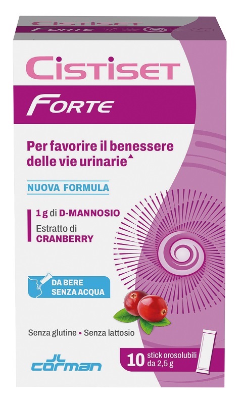 CISTISET FORTE 10 STICK OROSOLUBILI 2,5 G SENZA GLUTINE SENZA LATTOSIO - Farmadott.it
