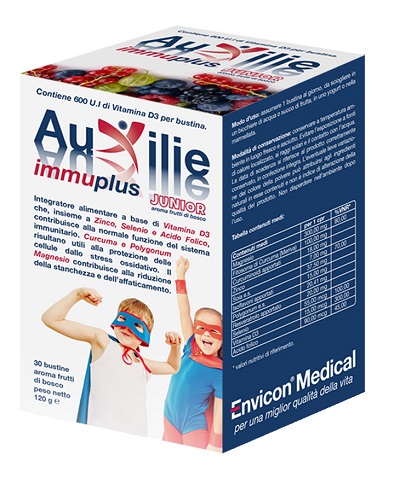 AUXILIE IMMUPLUS JUNIOR SOLUBILE 30 STICK PACK - Farmadott.it
