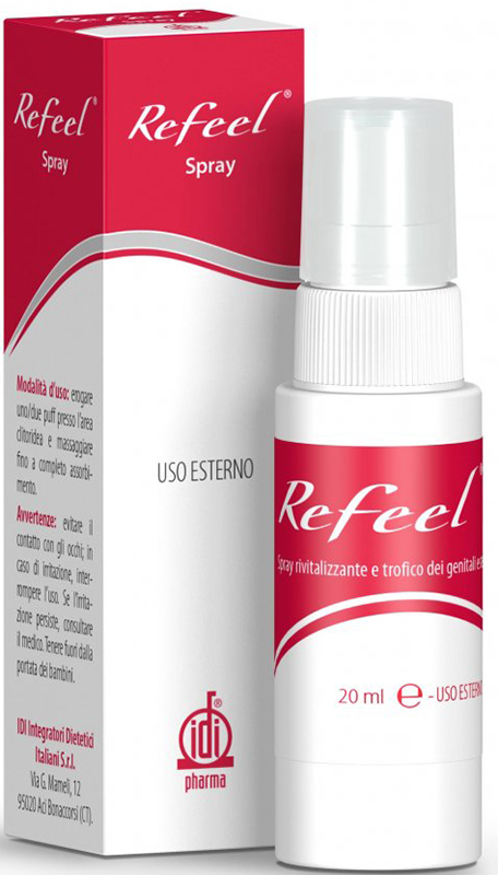 REFEEL SPRAY RIVITALIZZANTE E TROFICO DEI GENITALI ESTERNI FEMMINILI 20 ML - Farmadott.it