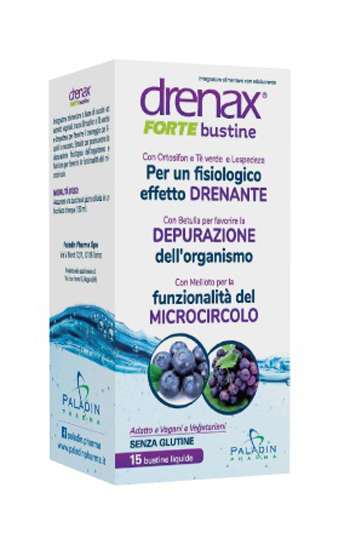 DRENAX FORTE MIRTILLO E UVA 15 BUSTINE - Farmadott.it