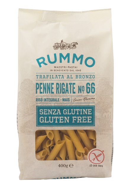 RUMMO PENNE RIGATE N66 DI RISO INTEGRALE E MAIS 400 G - Farmadott.it