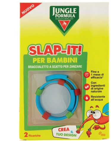 JUNGLE FORMULA SLAP-IT BRACCIALETTO ANTI-ZANZARE PER BAMBINI+ 2 RICARICHE - Farmadott.it