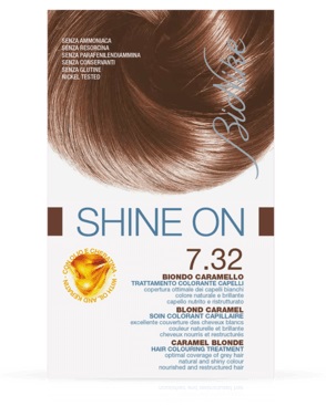BIONIKE SHINE ON TRATTAMENTO COLORANTE CAPELLI BIONDO CARAMELLO 7.32 - Farmadott.it