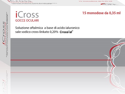 ICROSS SOLUZIONE OFTALMICA ACIDO IALURONICO CROSS-LINKATO 0,2% 15 MONODOSI DA 0,35 ML - Farmadott.it