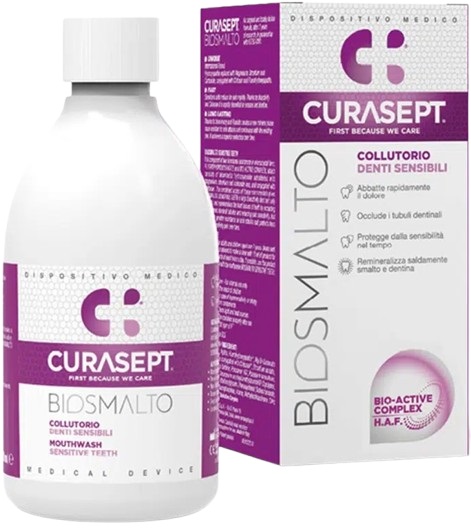 CURASEPT BIOSMALTO COLLUTORIO DENTI SENSIBILI 300 ML - Farmadott.it