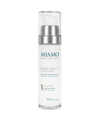 MIAMO LONGEVITY PLUS RETINOL CREAM 1% ADVANCED FORMULA 50 ML - Farmadott.it