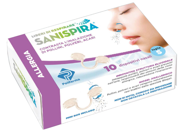 SANISPIRA ALLERGIA DISPOSITIVO NASALE 10 PEZZI TAGLIA L - Farmadott.it