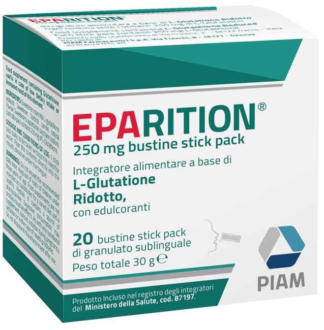 EPARITION 20 BUSTINE STICK PACK DA 250 MG DI GRANULATO SUBLINGUALE - Farmadott.it