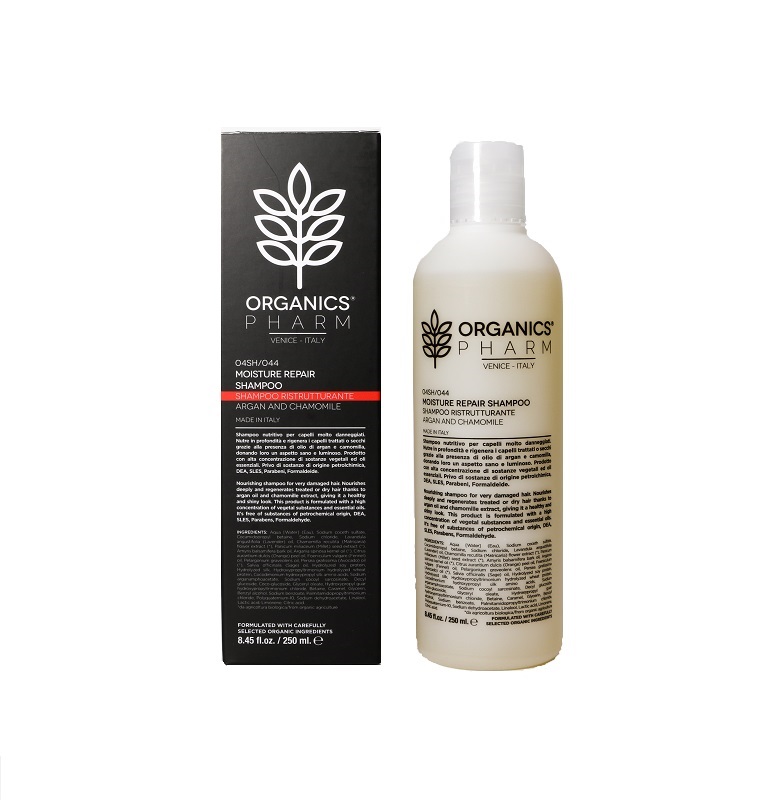 ORGANICS PHARM MOISTURE REPAIR SHAMPOO ARGAN OIL AND CHAMOMILLE 250 ML - Farmadott.it