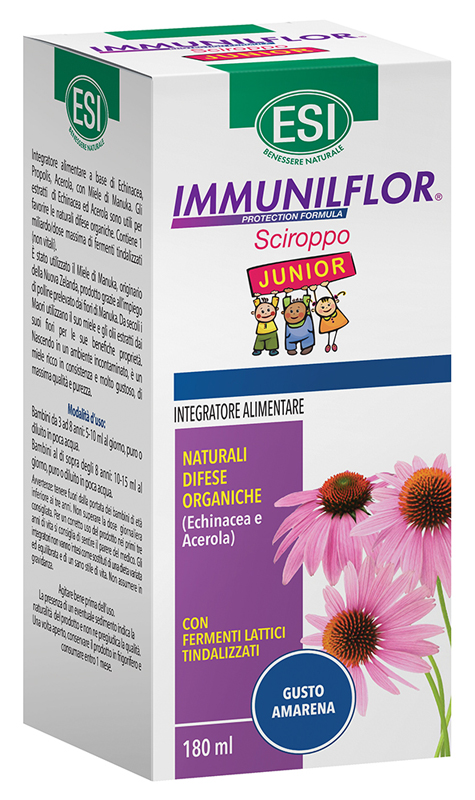 ESI IMMUNILFLOR SCIROPPO JUNIOR 180 ML - Farmadott.it