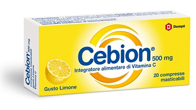 CEBION MASTICABILE LIMONE VITAMINA C 500 MG 20 COMPRESSE - Farmadott.it
