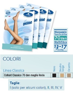 SAUBER COLLANT 70 DENARI MAGLIA LISCIA NERO 3 LINEA CLASSICA - Farmadott.it