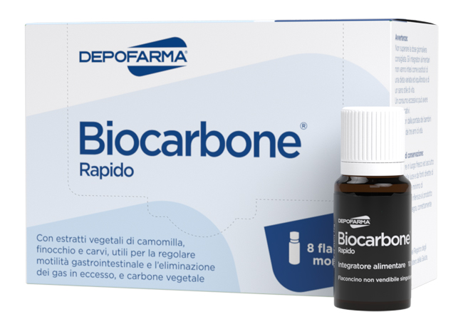 BIOCARBONE RAPIDO 8 FLACONCINI - Farmadott.it