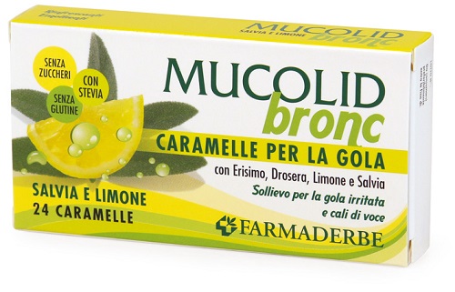 MUCOLID BRONC SALVIA & LIMONE 24 CARAMELLE - Farmadott.it