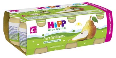 HIPP BIO OMOGENEIZZATO PERA WILLIAMS 6X80 G - Farmadott.it