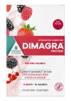 DIMAGRA PROTEIN RED FRUIT 10 BUSTE - Farmadott.it