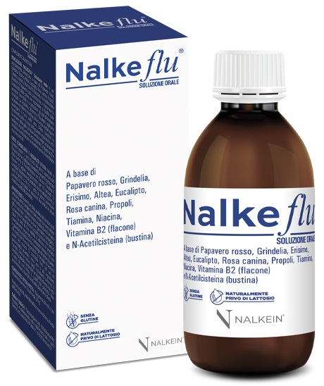 NALKEFLU SOLUZIONE ORALE 200 ML + 1  BUSTINA DA 2,5 G - Farmadott.it