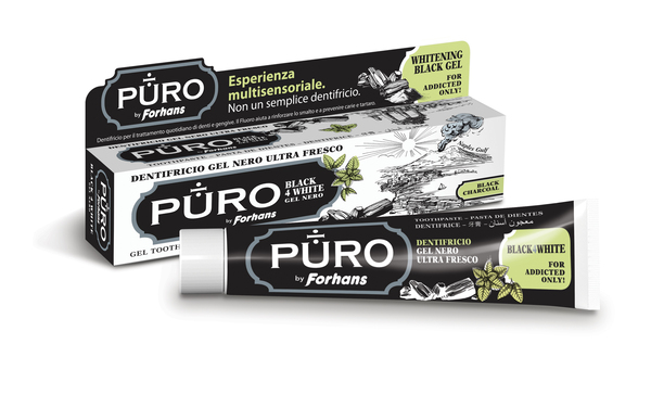 DENTIFRICIO FORHANS GEL BLACK4WHITE - Farmadott.it