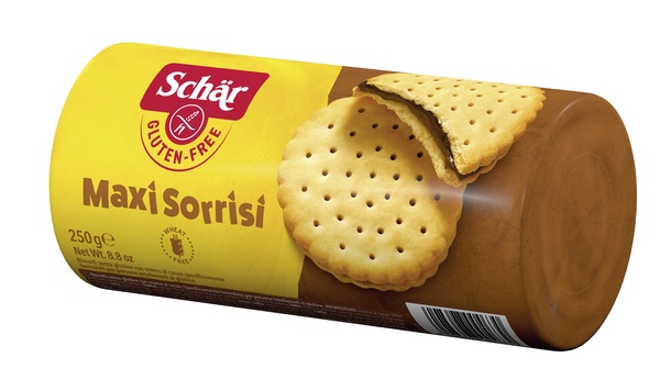 SCHAR MAXI SORRISI BISCOTTI CON CREMA AL CACAO 250 G - Farmadott.it