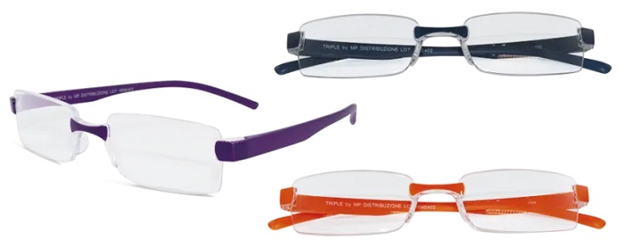 OCCHIALE DA LETTURA PREMONTATO TWINS SILVER TRIPLE +2,50 DIOTTRIE - Farmadott.it