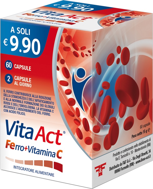 VITA ACT FERRO+VITAMINA C 60 CAPSULE - Farmadott.it