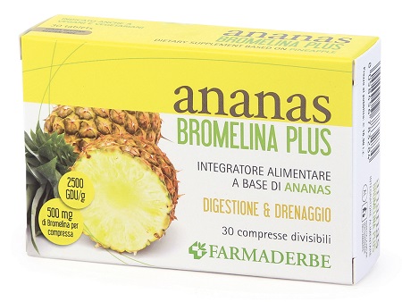 ANANAS BROMELINA PLUS 30 COMPRESSE - Farmadott.it