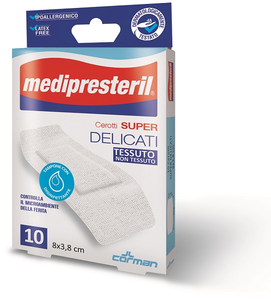 MEDIPRESTERIL CEROTTI DELICATI SUPER 8 X 3,8 10 PEZZI - Farmadott.it