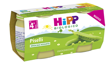 HIPP BIO OMOGENEIZZATO PISELLI 2X80 G - Farmadott.it