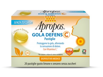 APROPOS GOLA DEFENS C LIMONE/ZENZERO 20 PASTIGLIE - Farmadott.it