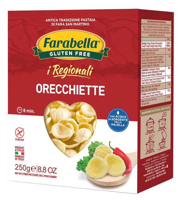 FARABELLA ORECCHIETTE I REGIONALI PASTA FRESCA STABILIZZATA 250 G - Farmadott.it
