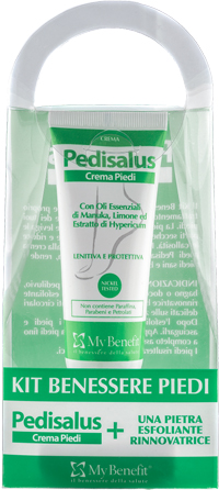 KIT BENESSERE PIEDI PEDISALUS 1 PEDISALUS + 1 PIETRA ESFOLIANTE - Farmadott.it