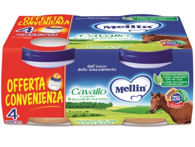 MELLIN OMOGENEIZZATO CAVALLO 4 X 80 G - Farmadott.it