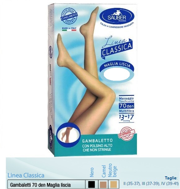 SAUBER GAMBALETTO MAGLIA LISCIA 140 DENARI NERO 2 - Farmadott.it