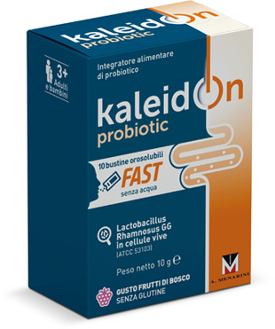 KALEIDON PROBIOTIC FAST FRUTTI DI BOSCO 10 BUSTE OROSOLUBILI - Farmadott.it