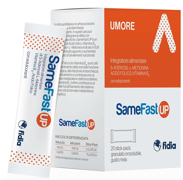 SAMEFAST UP 20 STICK PACK GRANULATO OROSOLUBILE GUSTO ANANAS - Farmadott.it