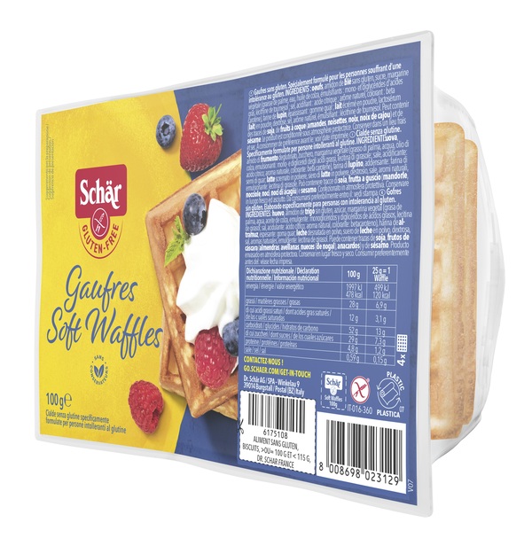 SCHAR GAUFRE SOFT WAFFLES 100 G - Farmadott.it