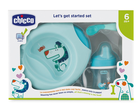 CHICCO SET PAPPA 6 MESI+ AZZURRO - Farmadott.it