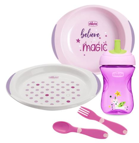 CHICCO SET PAPPA 12 MESI+ ROSA - Farmadott.it